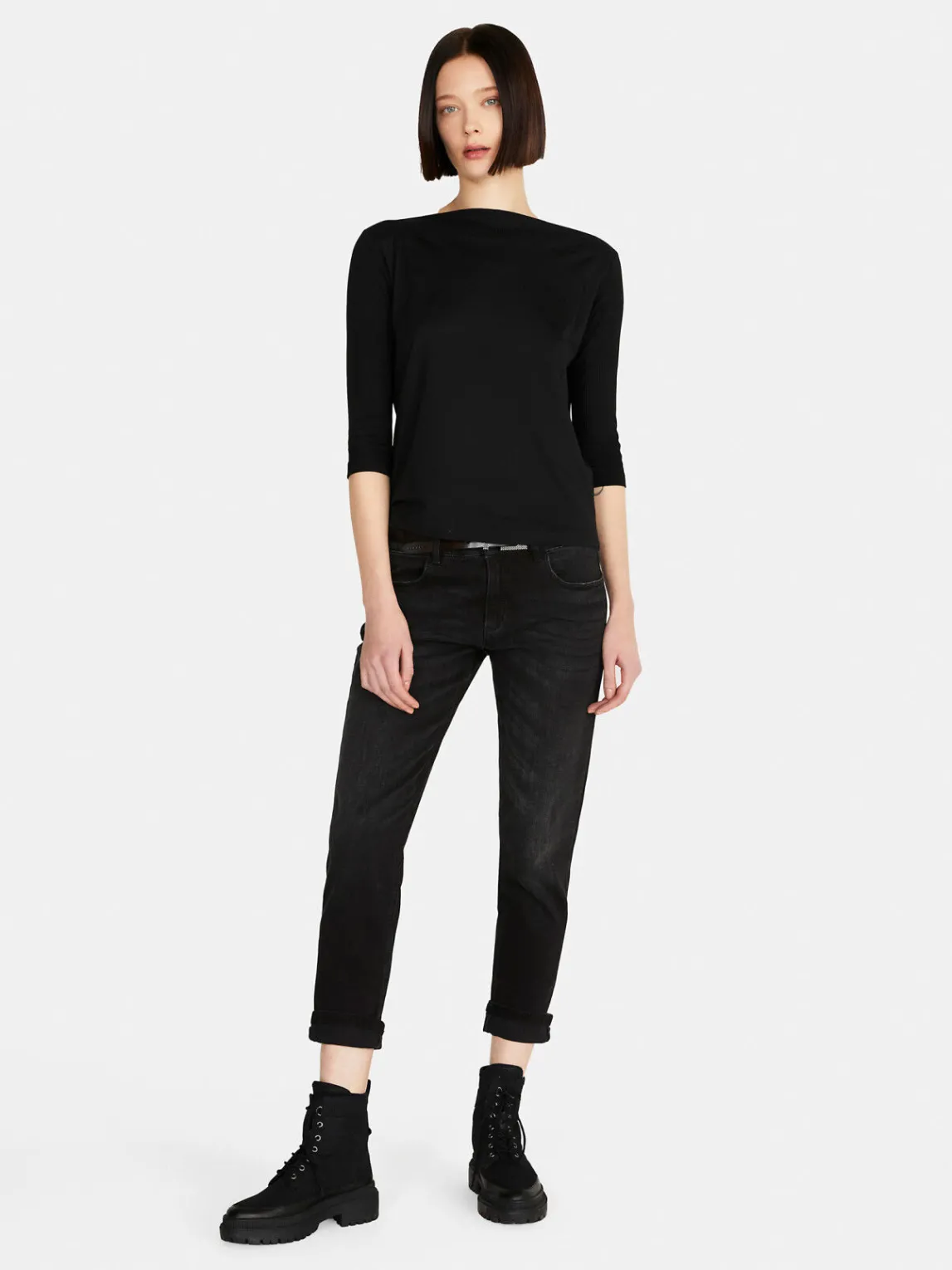 Women Sisley Tops & T-Shirts<T-Shirt With Boat Neck