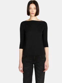 Women Sisley Tops & T-Shirts<T-Shirt With Boat Neck