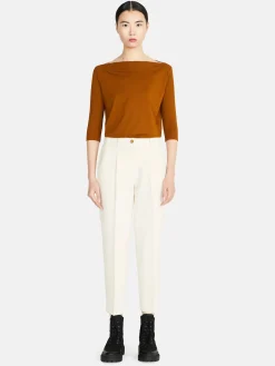 Women Sisley Tops & T-Shirts<T-Shirt With Boat Neck