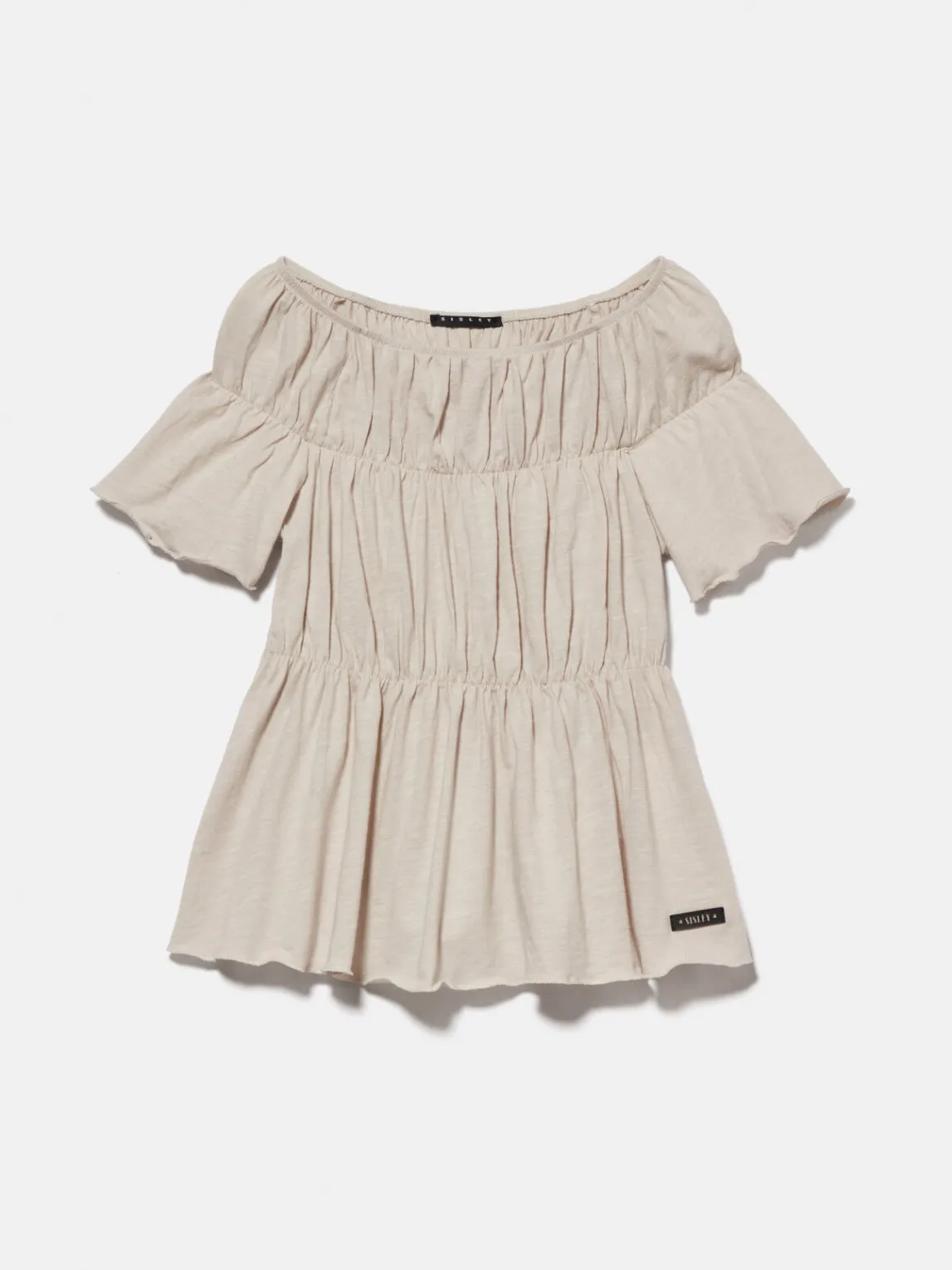 Girls Sisley Tops & T-Shirts<T-Shirt With Curls