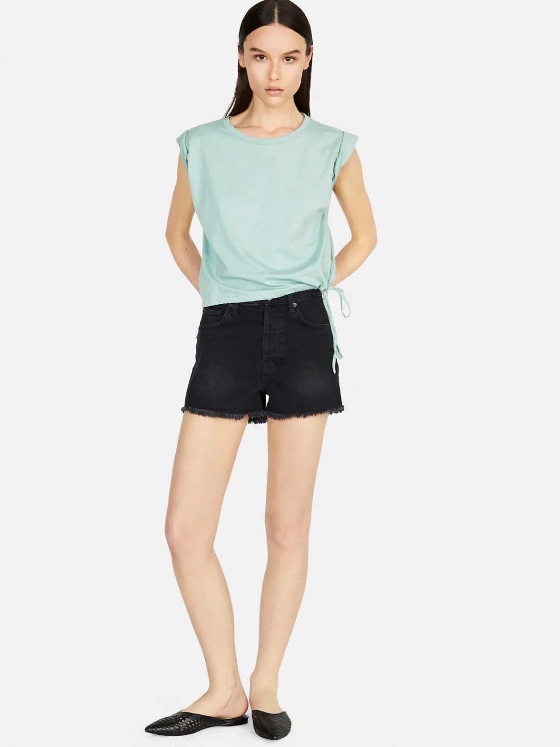 Women Sisley Tops & T-Shirts<T-Shirt With Drawstring