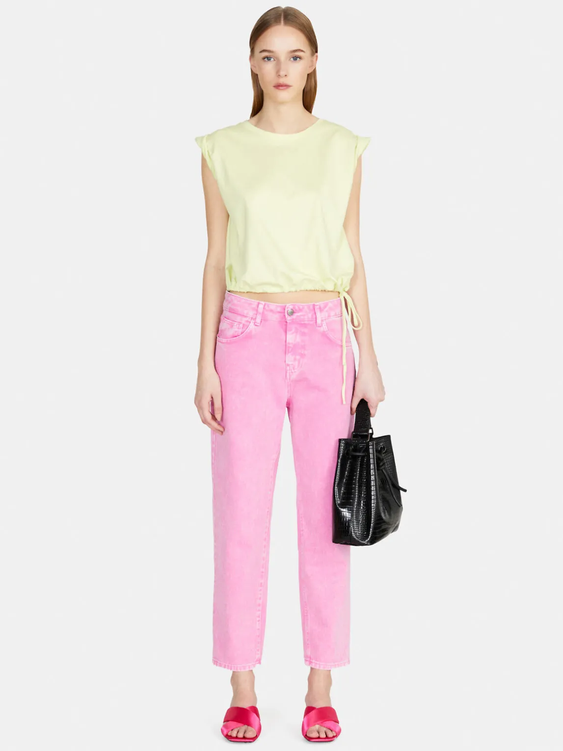 Women Sisley Tops & T-Shirts<T-Shirt With Drawstring