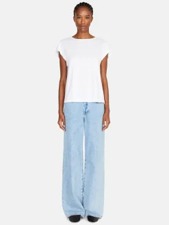 Women Sisley Tops & T-Shirts<T-Shirt With Dropped Shoulders