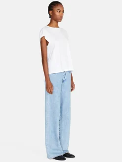 Women Sisley Tops & T-Shirts<T-Shirt With Dropped Shoulders