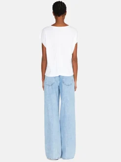 Women Sisley Tops & T-Shirts<T-Shirt With Dropped Shoulders