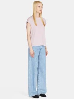 Women Sisley Tops & T-Shirts<T-Shirt With Dropped Shoulders