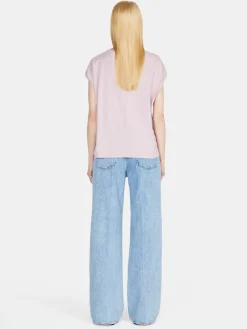 Women Sisley Tops & T-Shirts<T-Shirt With Dropped Shoulders