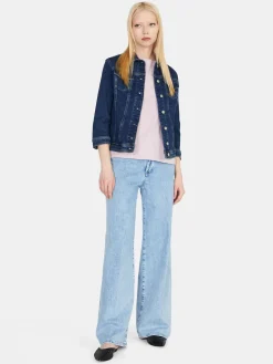 Women Sisley Tops & T-Shirts<T-Shirt With Dropped Shoulders