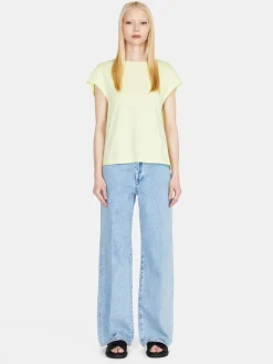 Women Sisley Tops & T-Shirts<T-Shirt With Dropped Shoulders