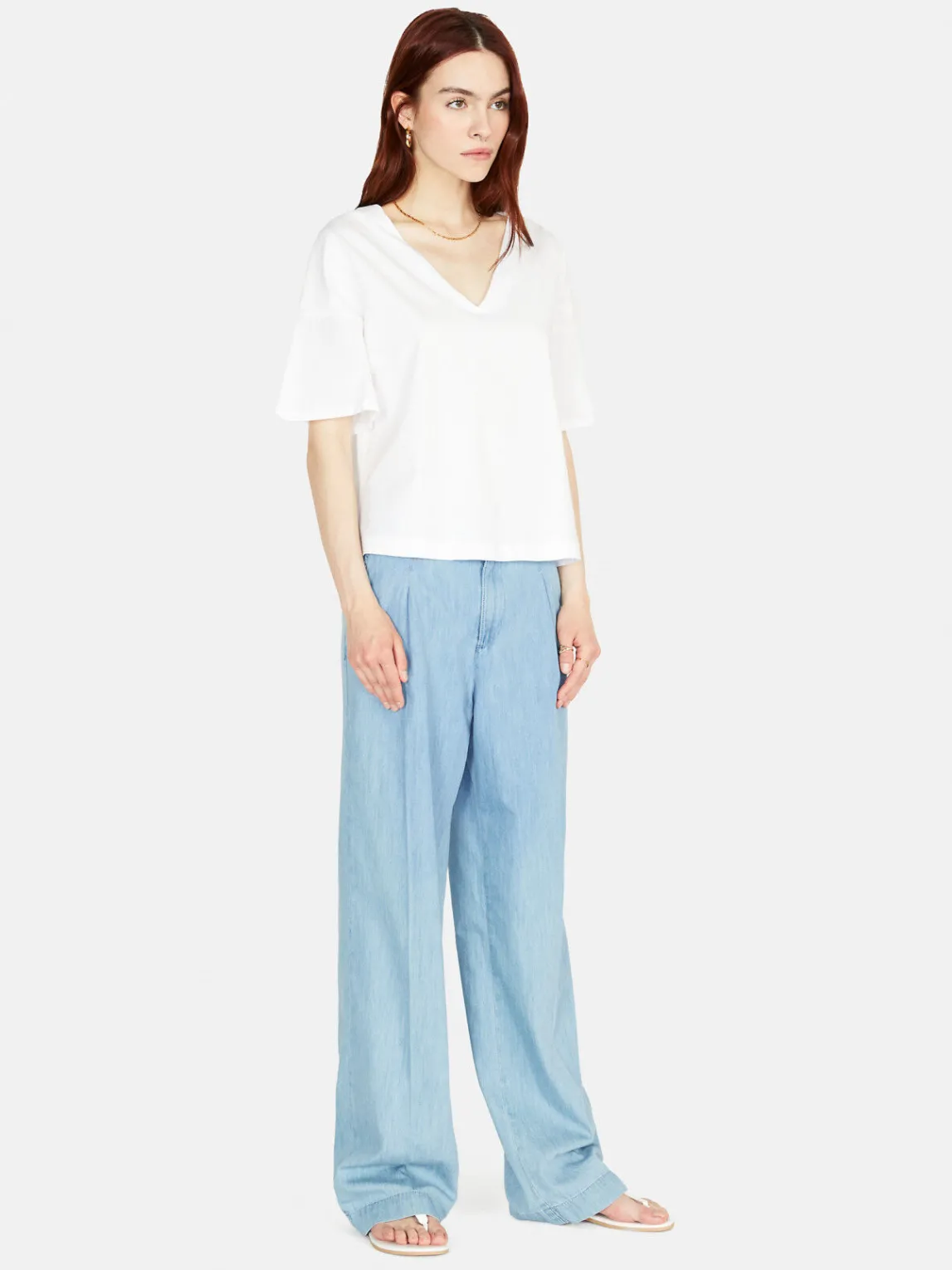 Women Sisley Tops & T-Shirts<T-Shirt With Flared Sleeves
