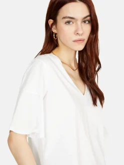 Women Sisley Tops & T-Shirts<T-Shirt With Flared Sleeves