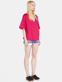 Women Sisley Tops & T-Shirts<T-Shirt With Flared Sleeves