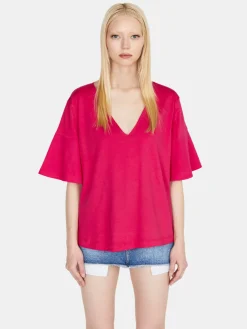 Women Sisley Tops & T-Shirts<T-Shirt With Flared Sleeves