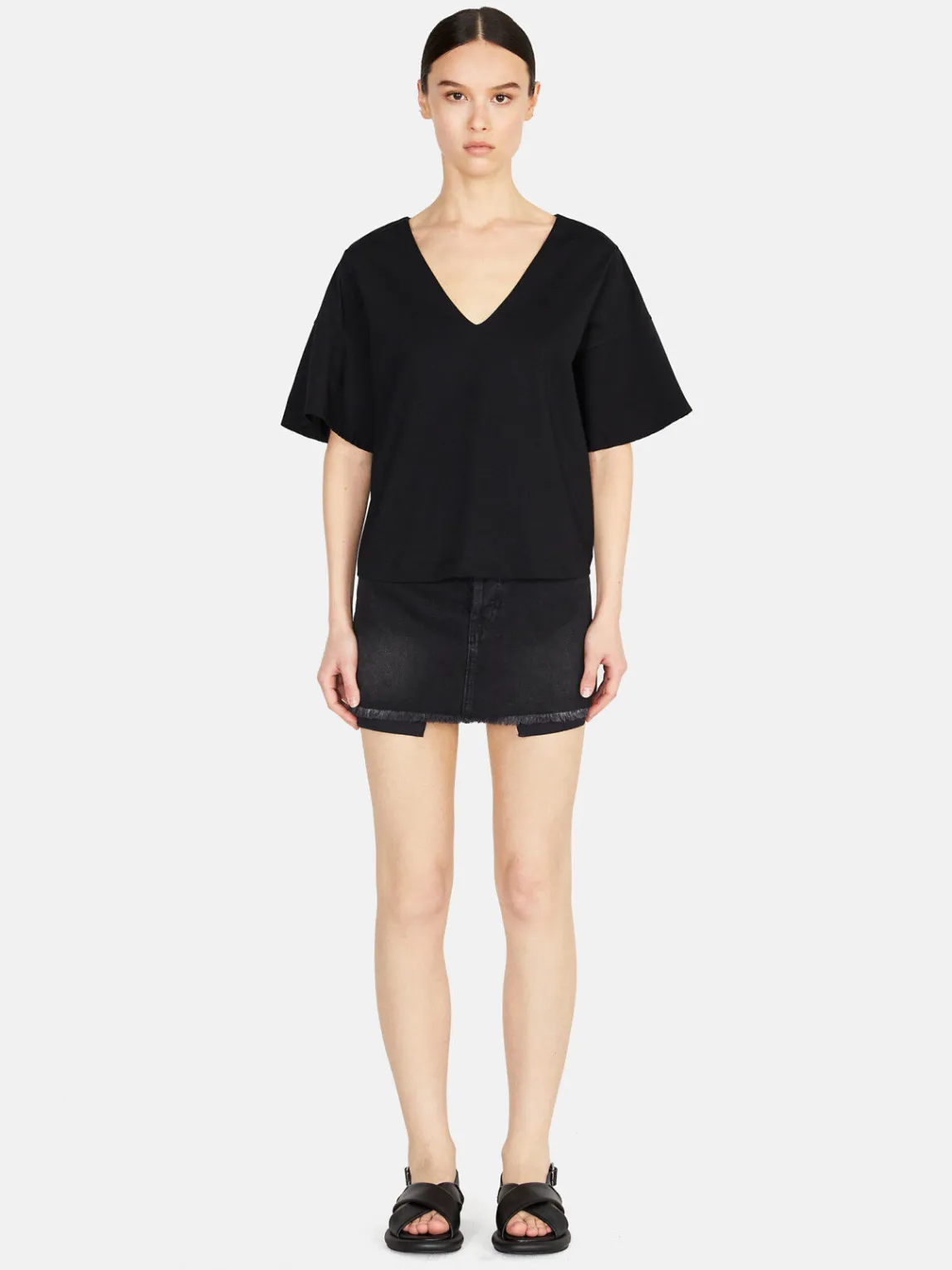 Women Sisley Tops & T-Shirts<T-Shirt With Flared Sleeves