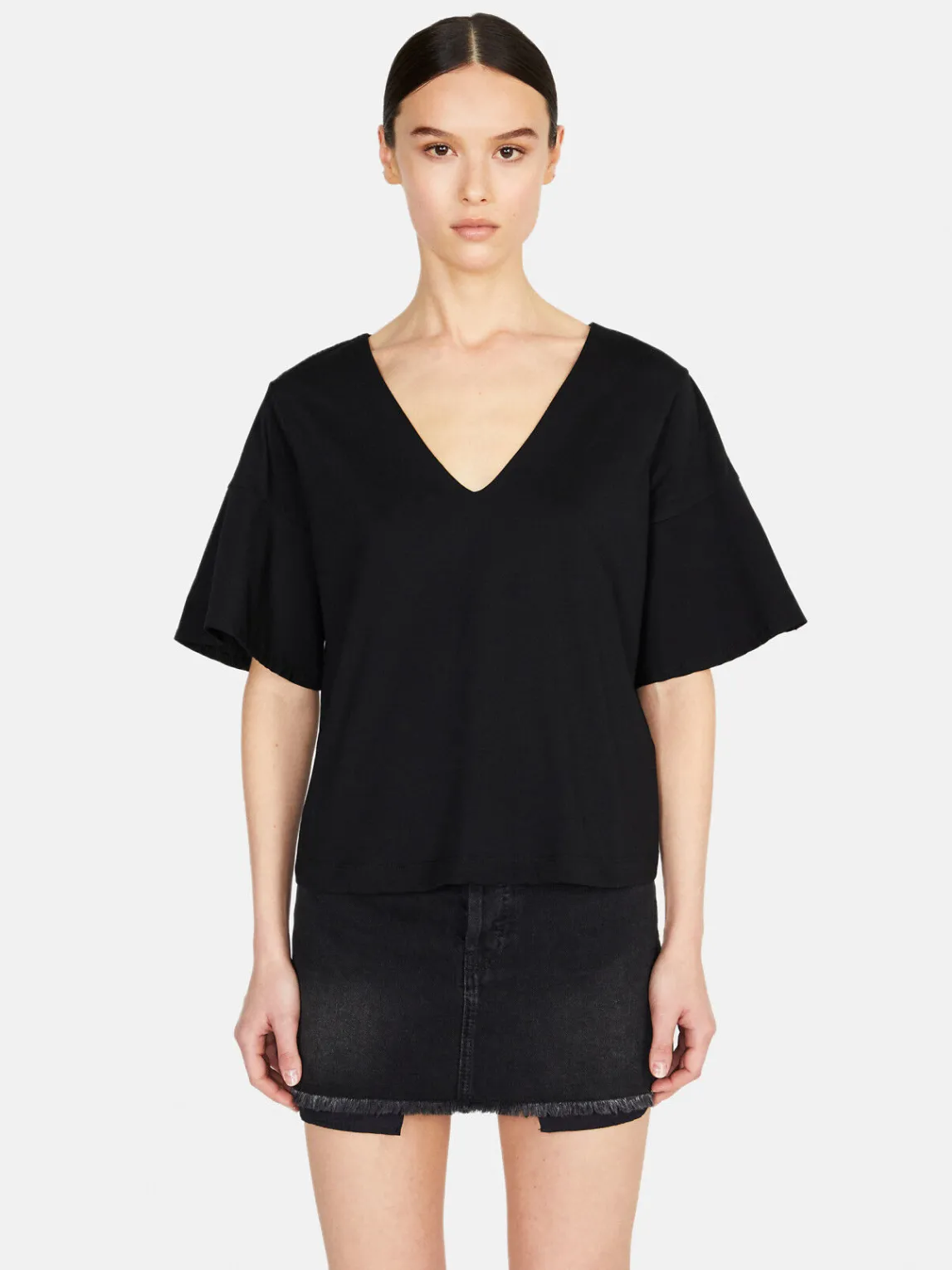 Women Sisley Tops & T-Shirts<T-Shirt With Flared Sleeves