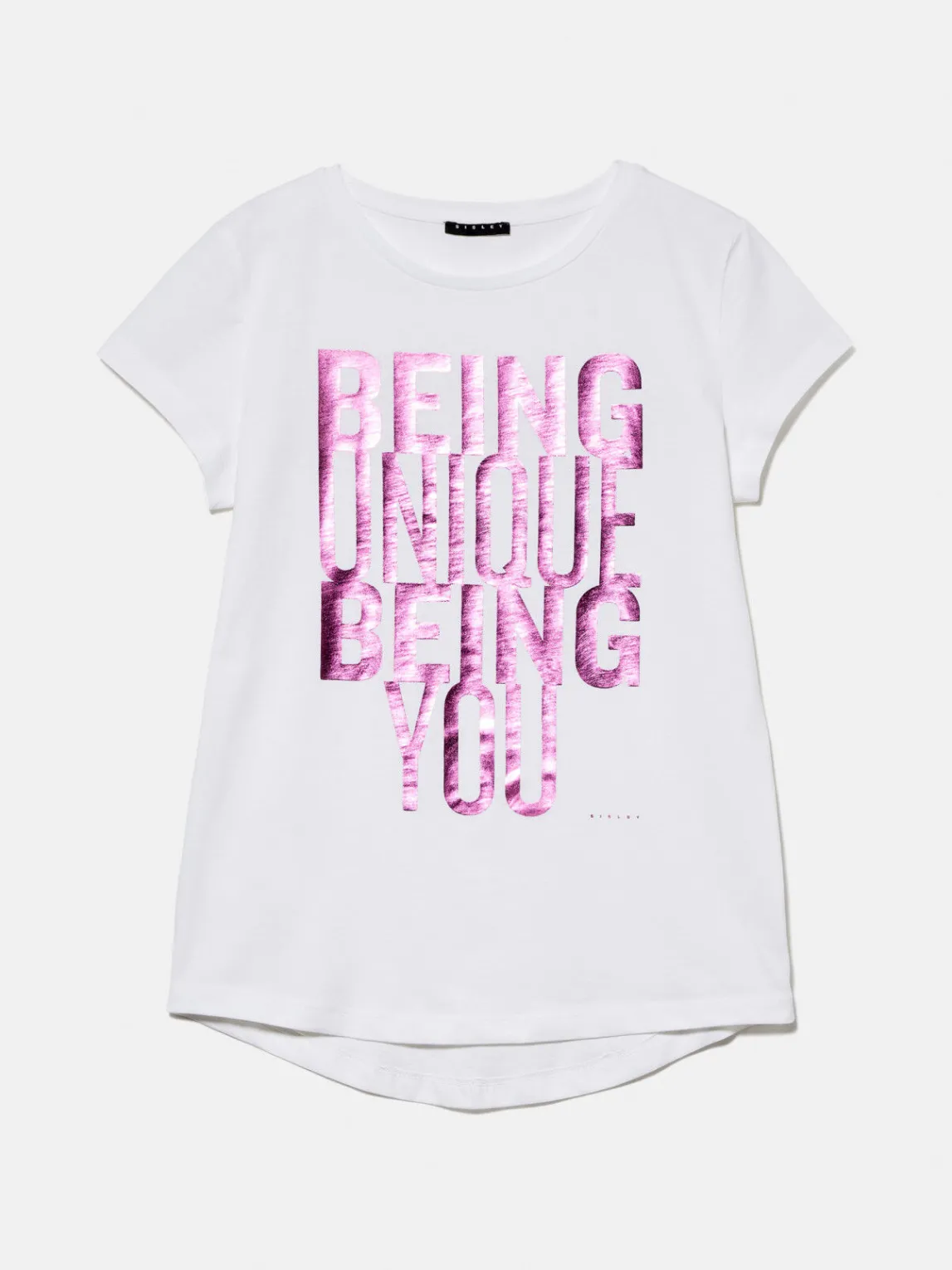 Women Sisley Tops & T-Shirts<T-Shirt With Foil Print