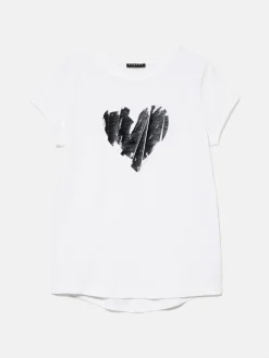 Women Sisley Tops & T-Shirts<T-Shirt With Foil Print