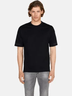 Men Sisley T-Shirts<T-Shirt With Inserts