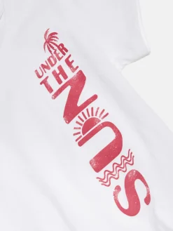 Girls Sisley Tops & T-Shirts<T-Shirt With Knot And Print