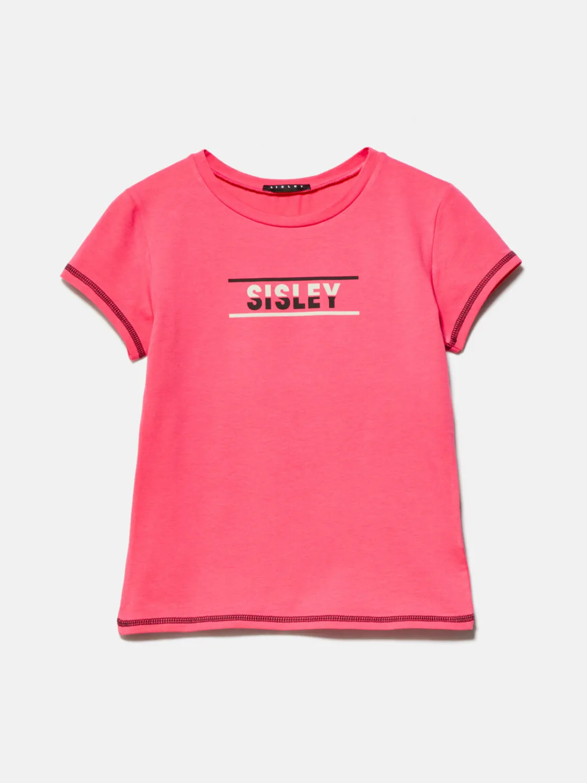 Girls Sisley Tops & T-Shirts<T-Shirt With Logo