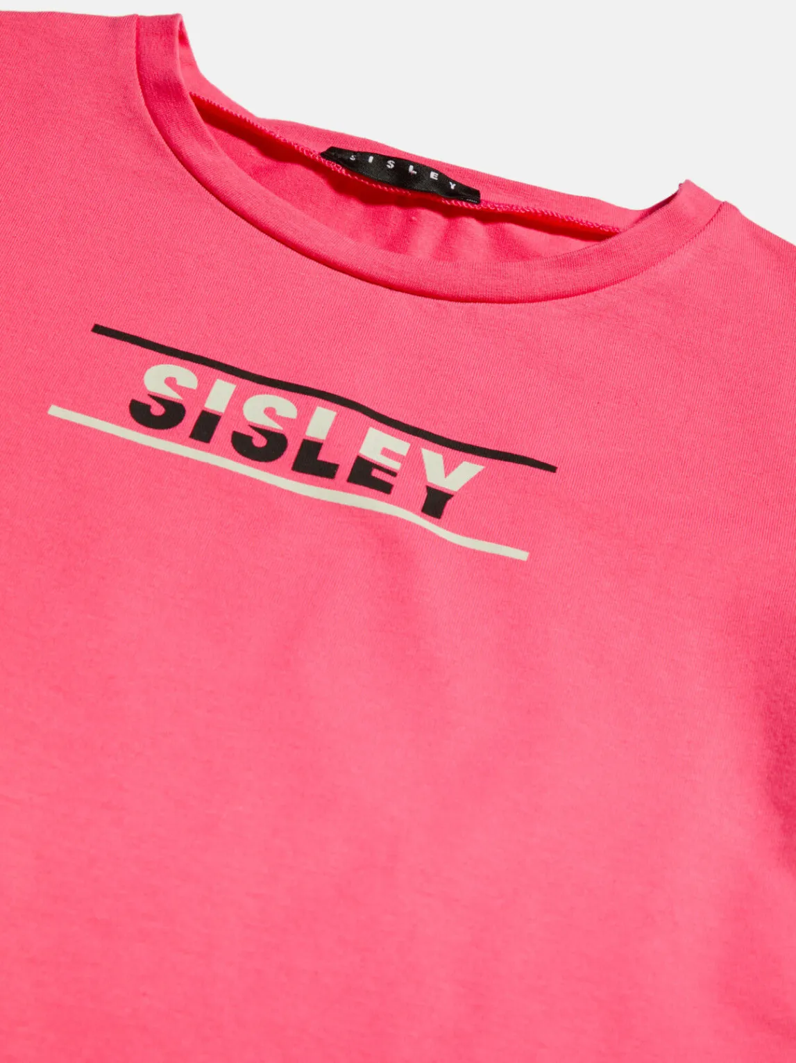 Girls Sisley Tops & T-Shirts<T-Shirt With Logo