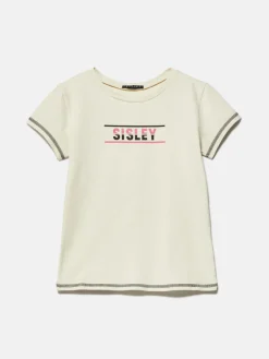 Girls Sisley Tops & T-Shirts<T-Shirt With Logo