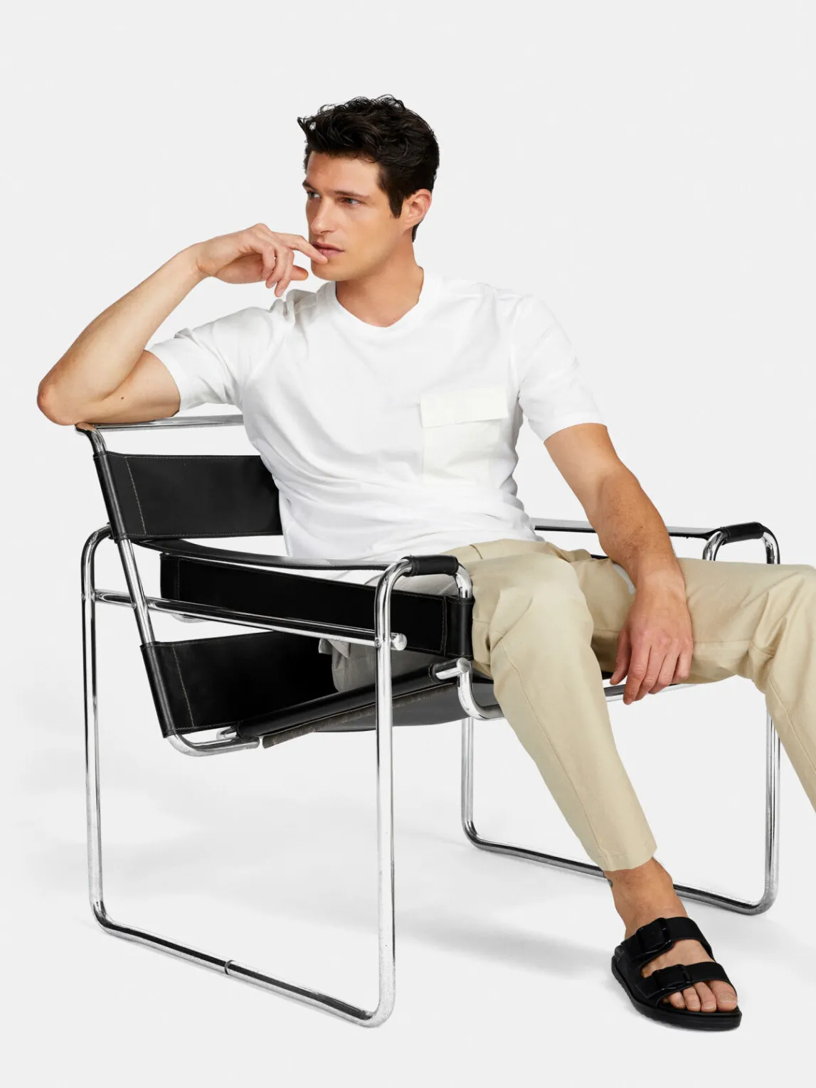 Men Sisley T-Shirts<T-Shirt With Maxi Pocket
