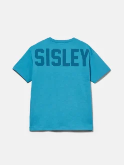 Boys Sisley Shirts & T-Shirts<T-Shirt With Pocket And Logo