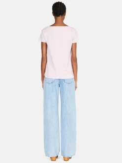 Women Sisley Tops & T-Shirts<T-Shirt With Print And Applique