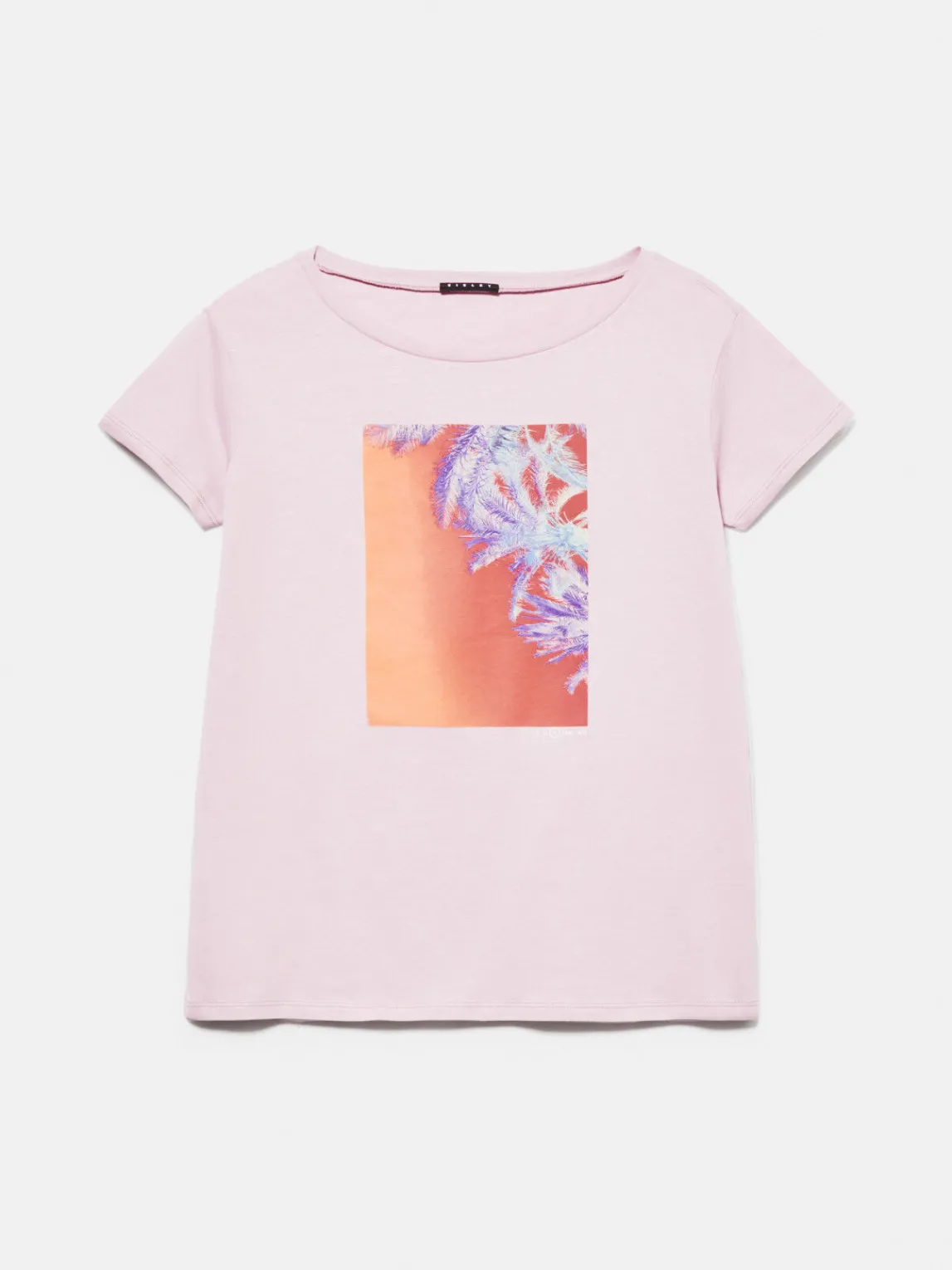 Women Sisley Tops & T-Shirts<T-Shirt With Print And Applique
