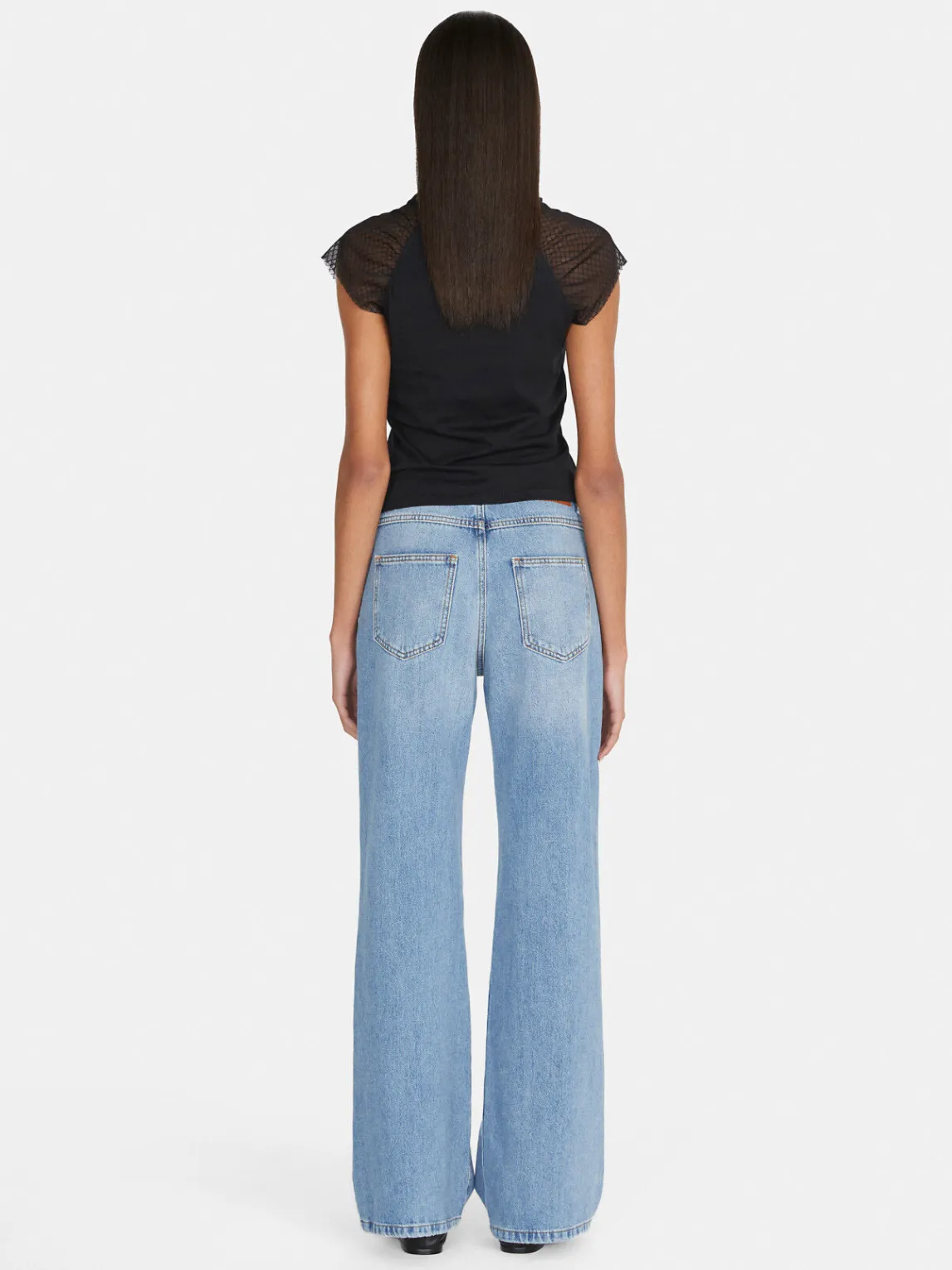 Women Sisley Tops & T-Shirts<T-Shirt With Tulle