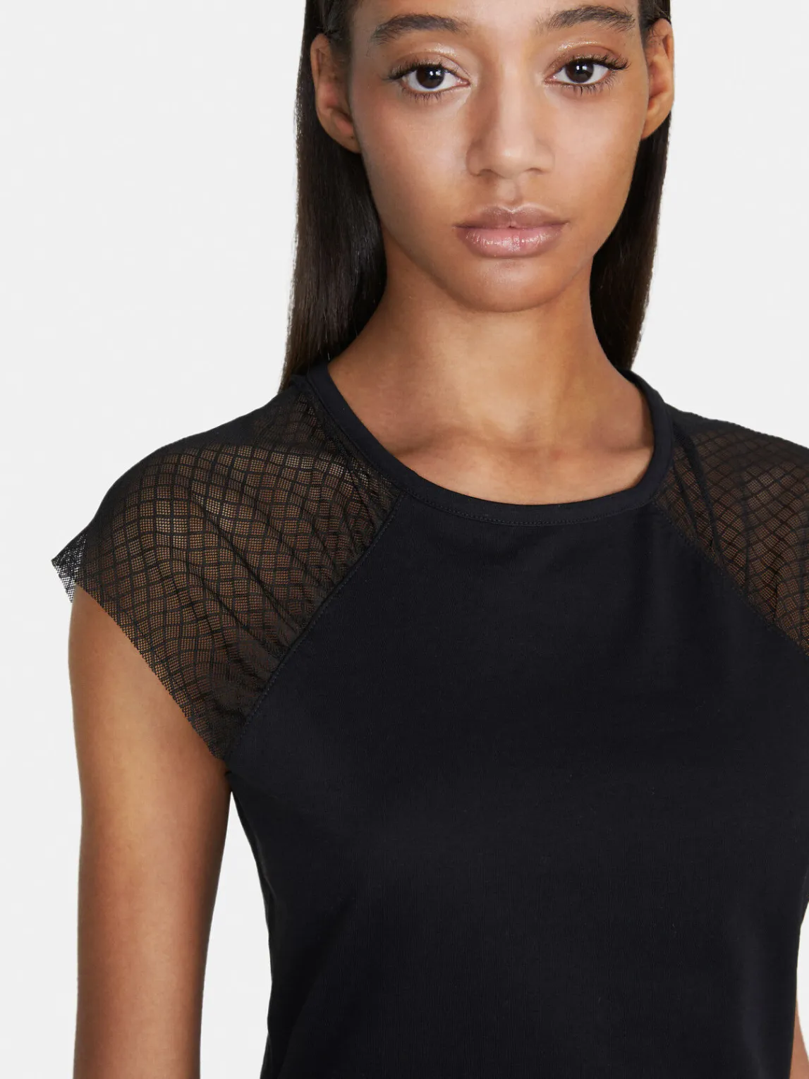 Women Sisley Tops & T-Shirts<T-Shirt With Tulle