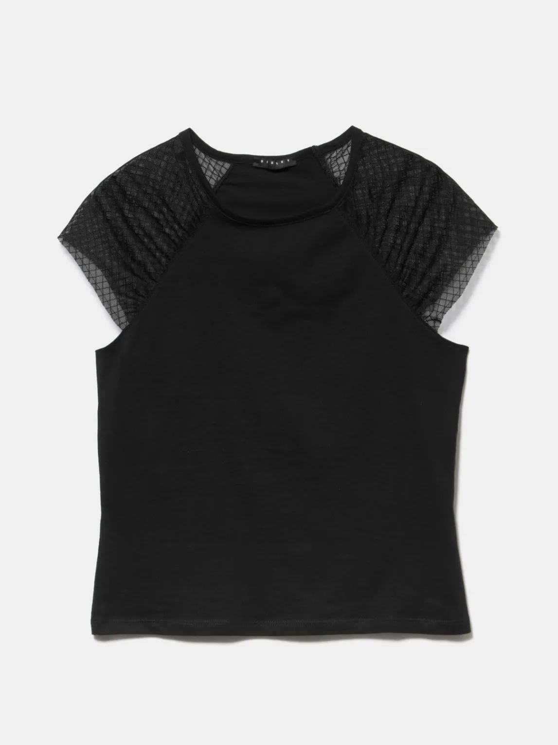 Women Sisley Tops & T-Shirts<T-Shirt With Tulle