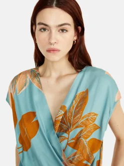 Women Sisley Shirts & Blouses<Twisted Blouse In Satin
