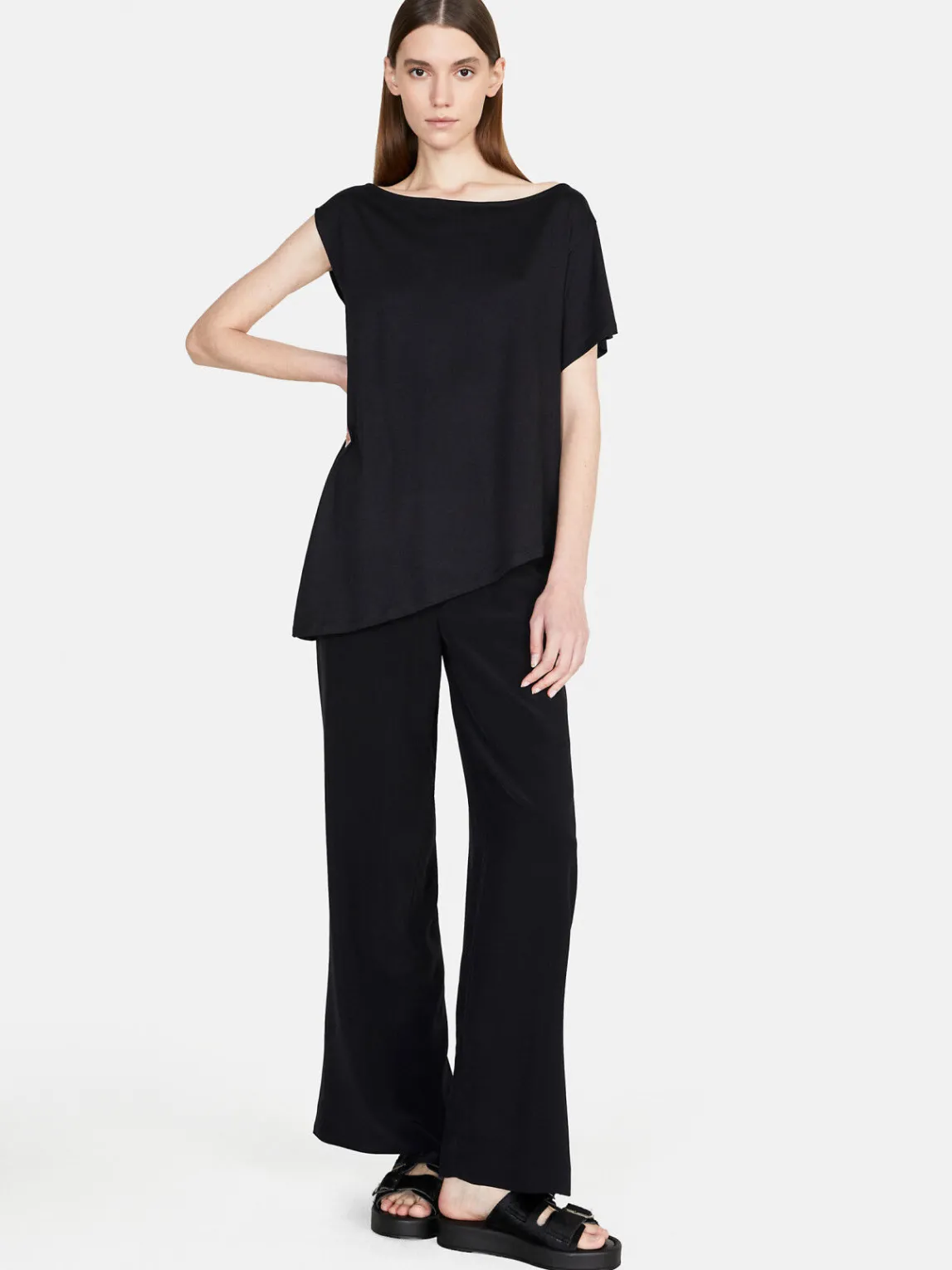 Women Sisley Tops & T-Shirts<Uneven T-Shirt