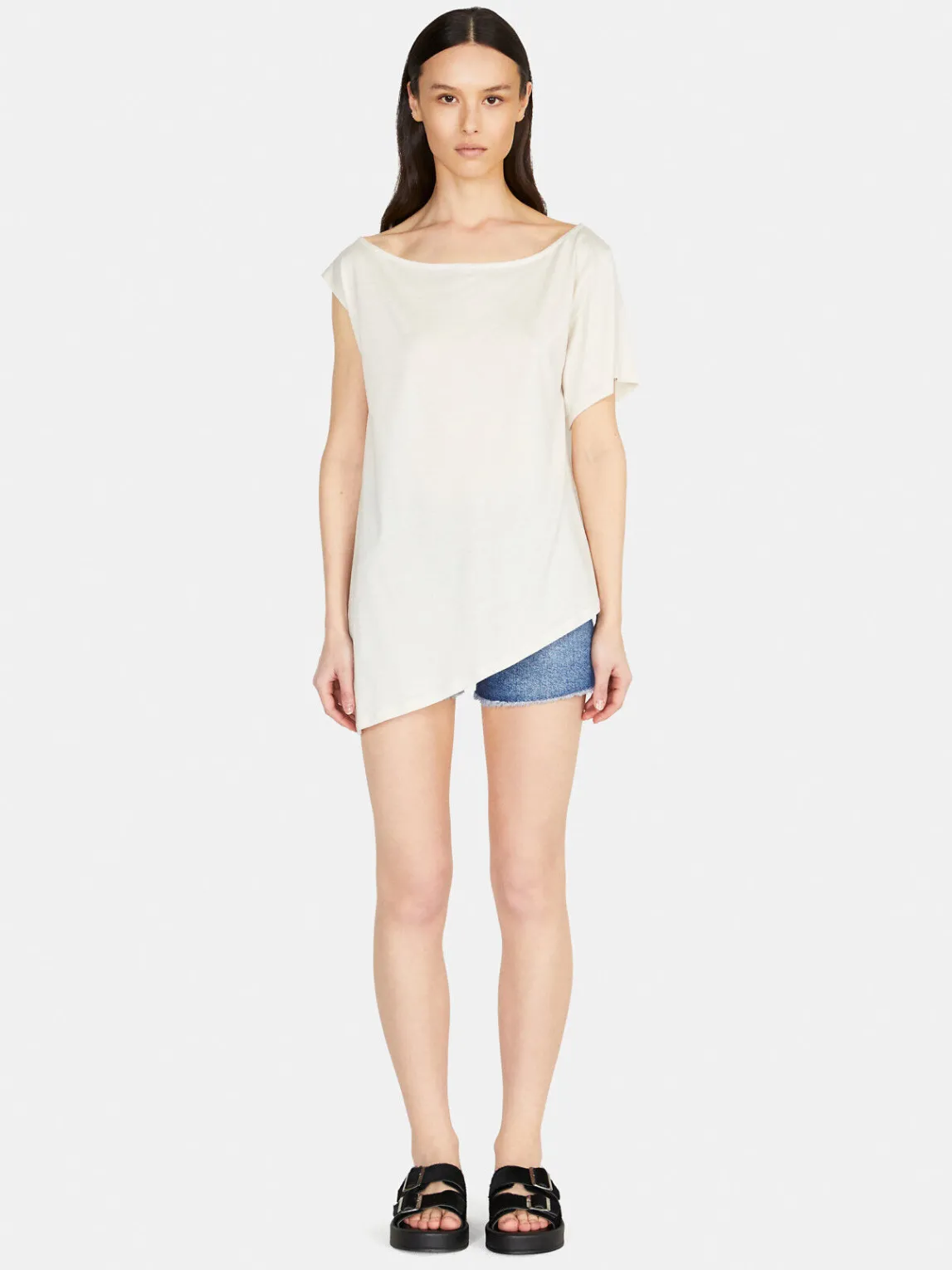 Women Sisley Tops & T-Shirts<Uneven T-Shirt