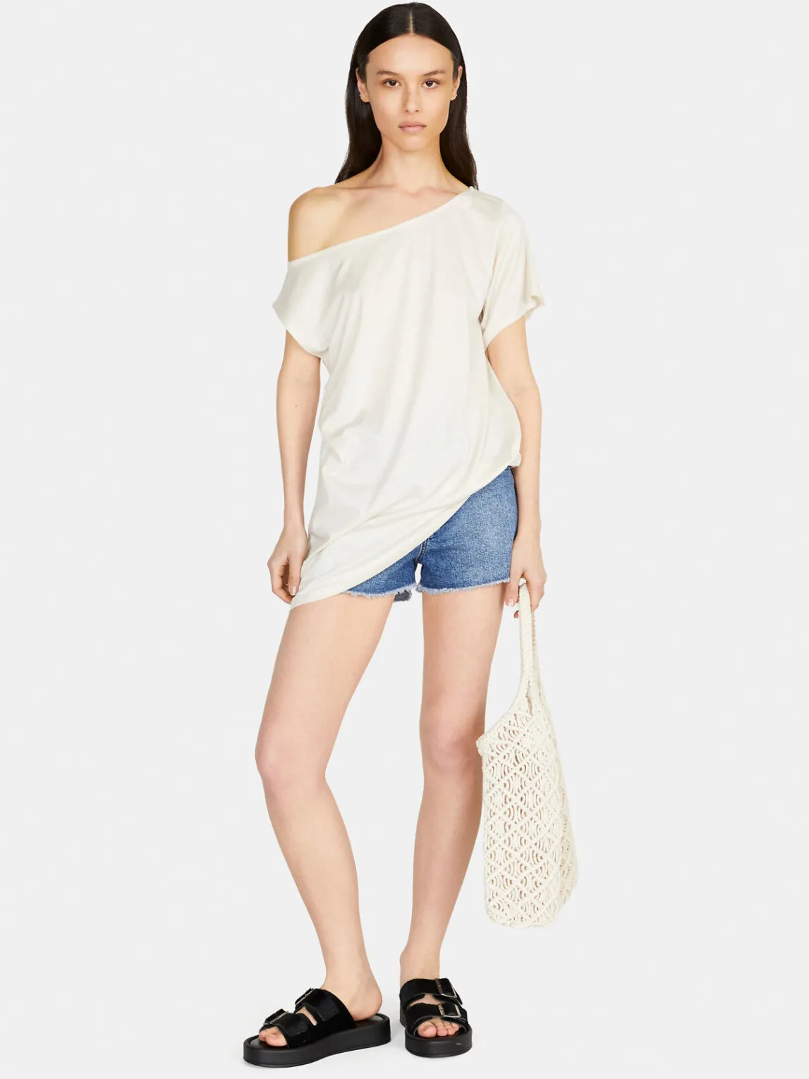 Women Sisley Tops & T-Shirts<Uneven T-Shirt