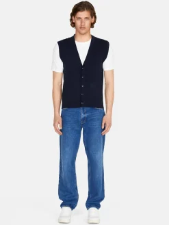 Men Sisley Jumpers & Knitwear<Vest With Buttons