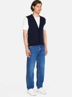 Men Sisley Jumpers & Knitwear<Vest With Buttons