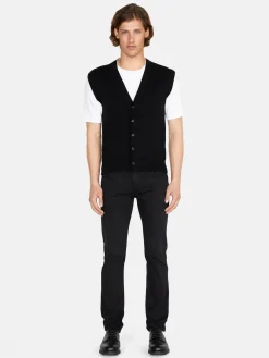Men Sisley Jumpers & Knitwear<Vest With Buttons