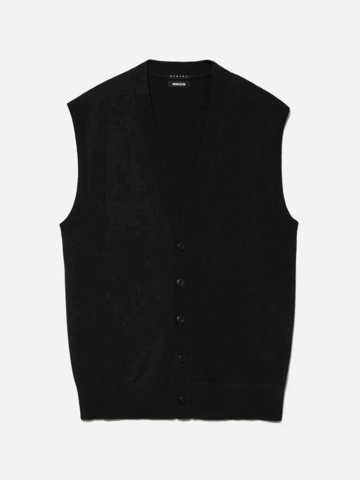 Men Sisley Jumpers & Knitwear<Vest With Buttons