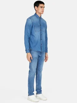 Men Sisley Shirts<Vintage Denim Shirt