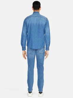 Men Sisley Shirts<Vintage Denim Shirt