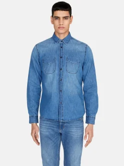 Men Sisley Shirts<Vintage Denim Shirt