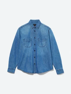 Men Sisley Shirts<Vintage Denim Shirt