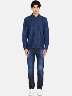 Men Sisley Shirts<Vintage Denim Shirt