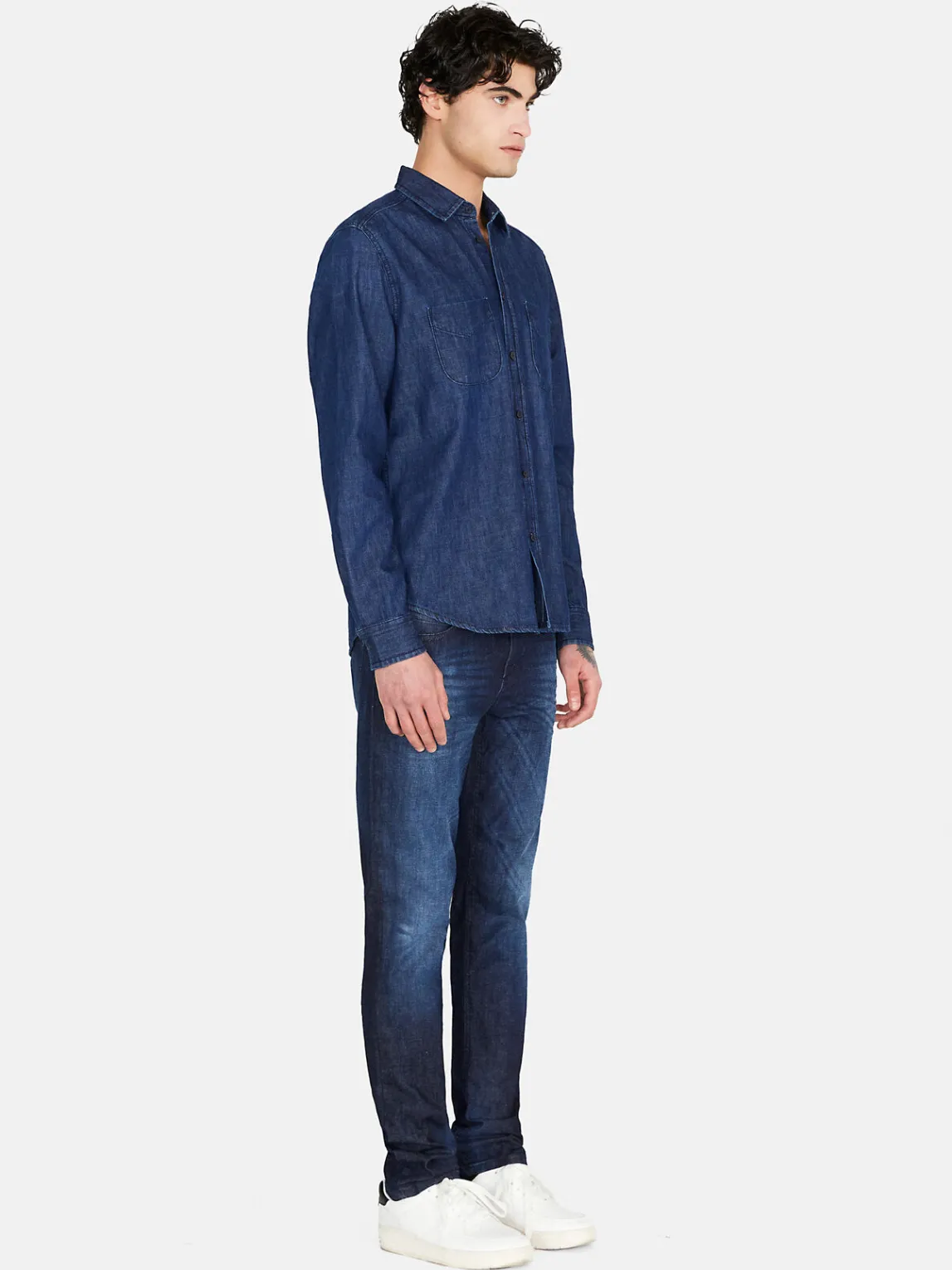 Men Sisley Shirts<Vintage Denim Shirt
