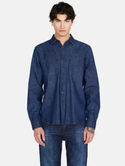 Men Sisley Shirts<Vintage Denim Shirt