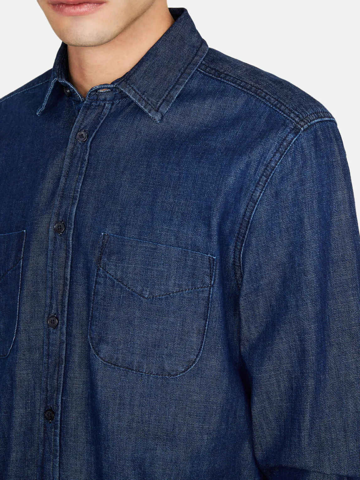 Men Sisley Shirts<Vintage Denim Shirt