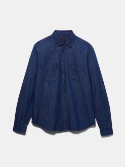 Men Sisley Shirts<Vintage Denim Shirt